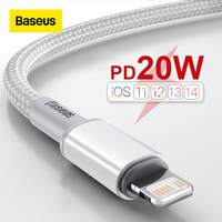 Baseus 20W kabel USB C dla iPhone 13 12 11 Pro Max XR 8 PD szybkie ładowanie dla iPhone kabel ładowarki dla MacBook iPad typ C kabel 1